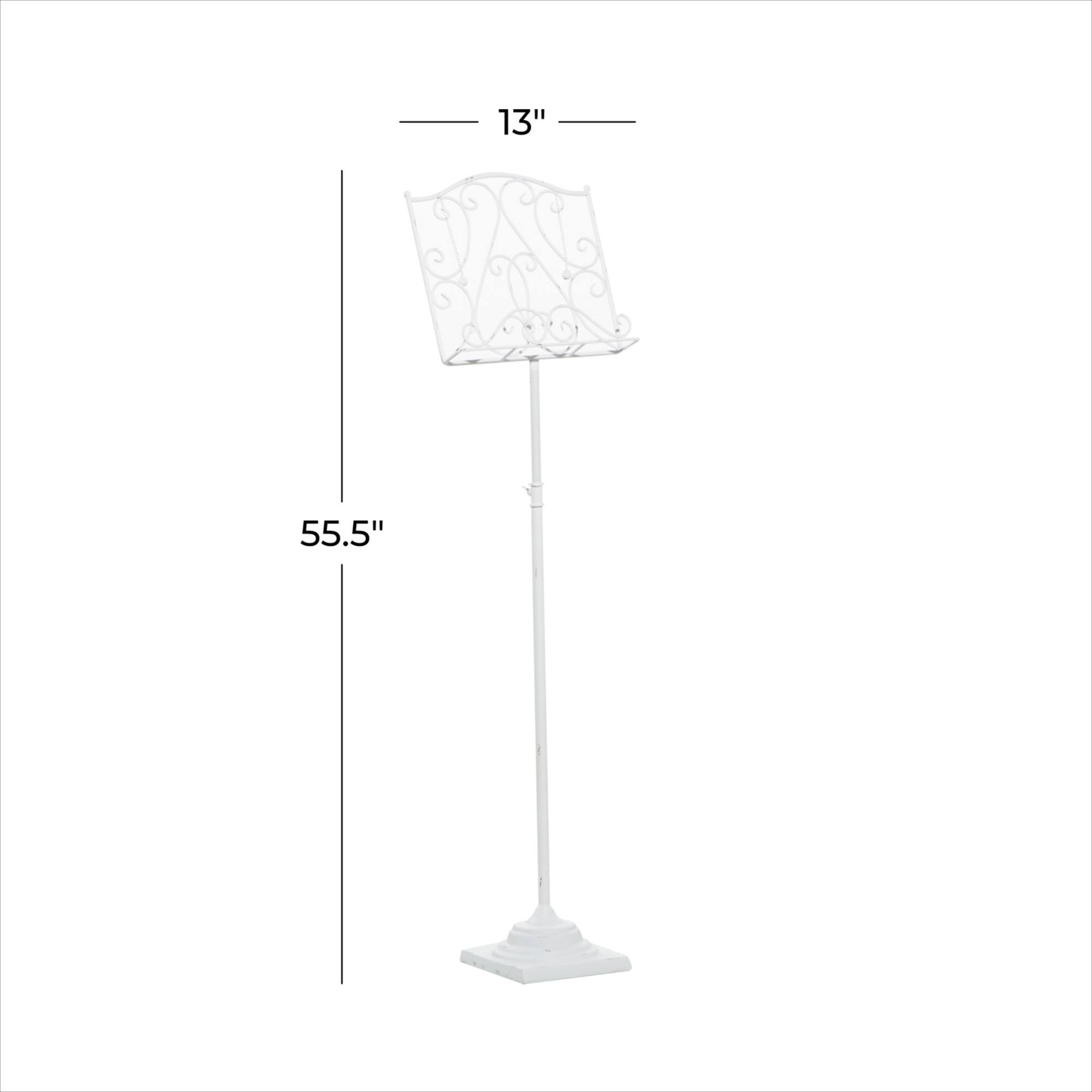 White Metal Farmhouse Easel, 56" x 13" x 8"